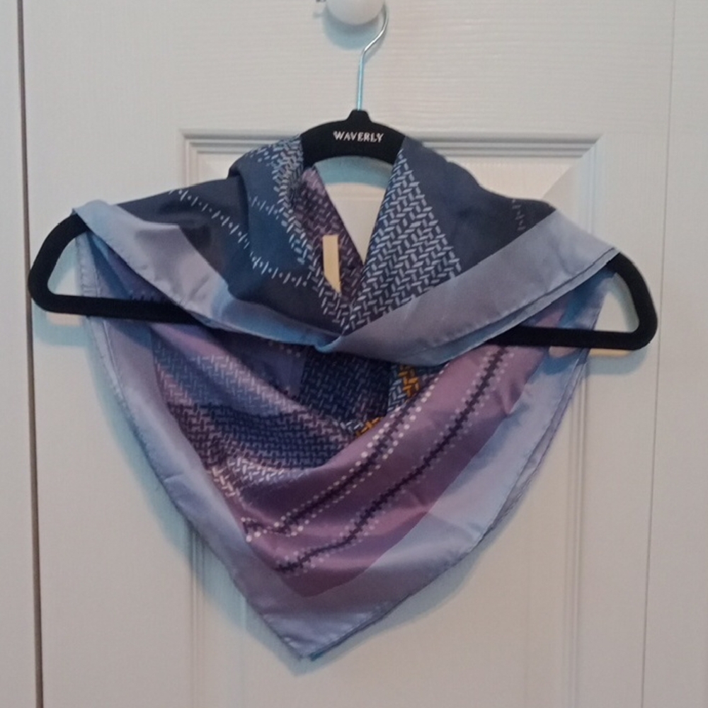 Vintage Multi Colored & Patterned Scarf - Square